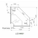 LCD Dorado D NW - Internal corner counter 90°