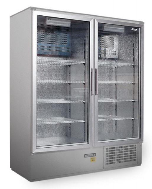 CC 1200 GD INOX (SCH 800 S) - Rozsdamentes hűtővitrin