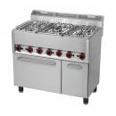 SPT 90/5 GL - Gas range with 5 burners and oven