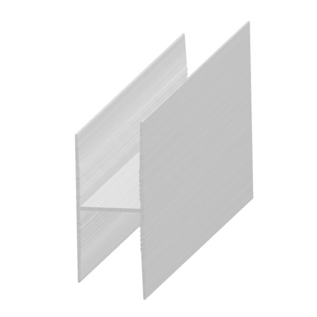 „H” profile in aluminium 20 mm