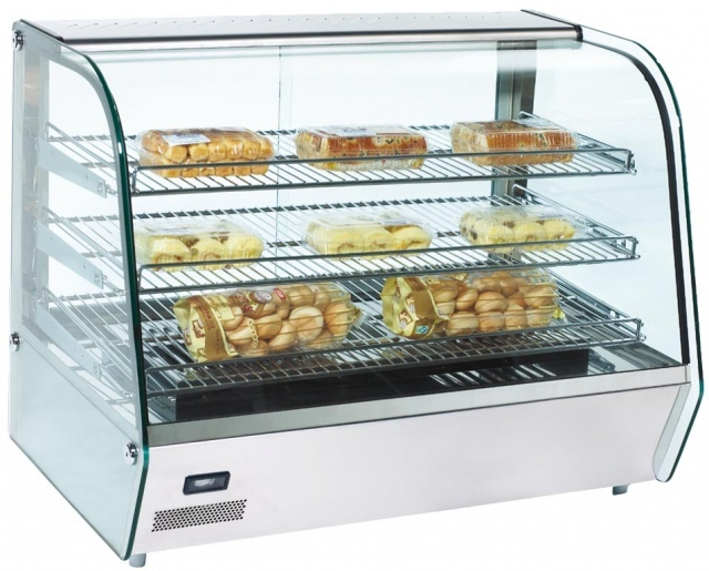 RTR 160 - Display warmer with curved glass display
