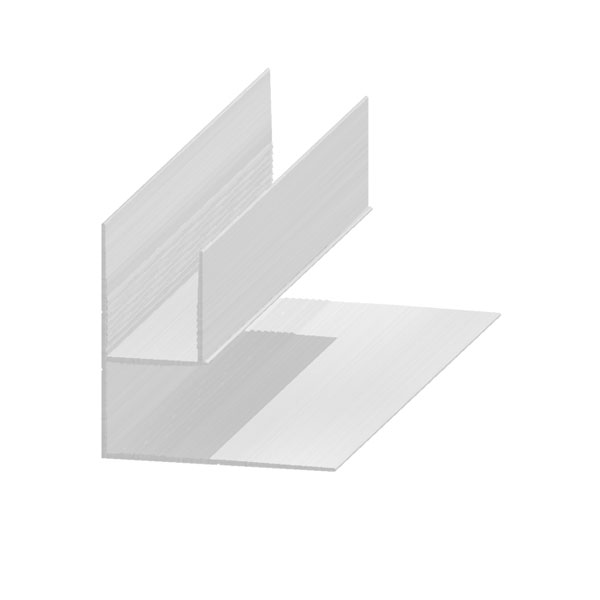 „Univerzális / dupla F” profil - aluminium 20 mm