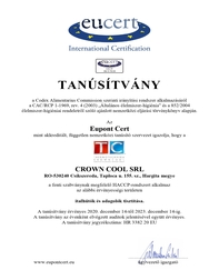 Certificat HACCP