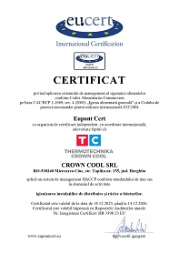 Certificat HACCP
